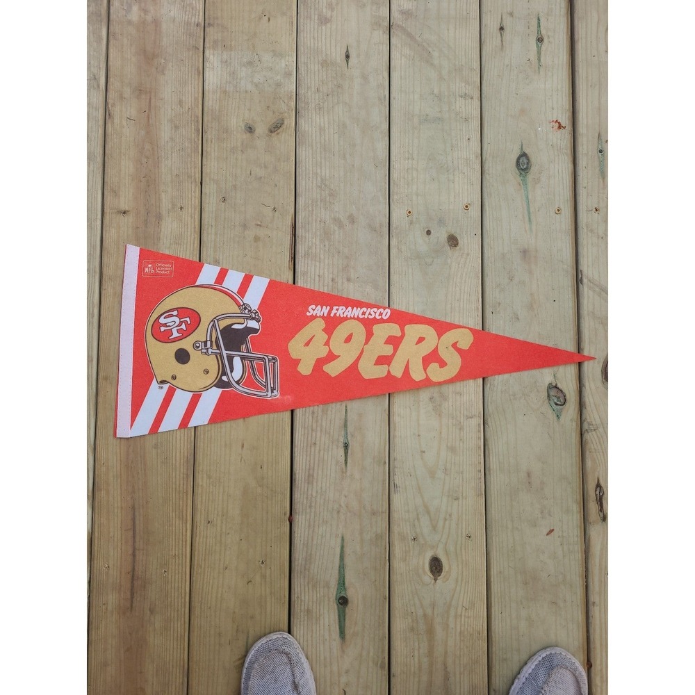 1980s Vintage San Francisco 49ers Pennant